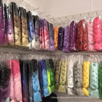 Kids Braiding Hair Bulk mixed color Private Label Synthetic Crochet braiding hair in Bulk for vendor africa